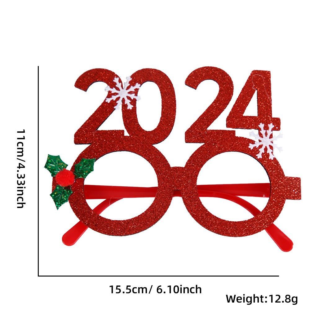 Рождественские очки с праздничным дизайном: снеговик, рождественская елка, Санта-Клаус и многое другое! Идеально для взрослых и детских персонажей)