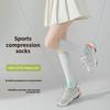 5 Pairs Sports Muscle Can Lower Leg Socks Female Lean Leg Fitness Yoga Tube Socks Spring and Summer Professional Running Jump Rope Pressure Socks