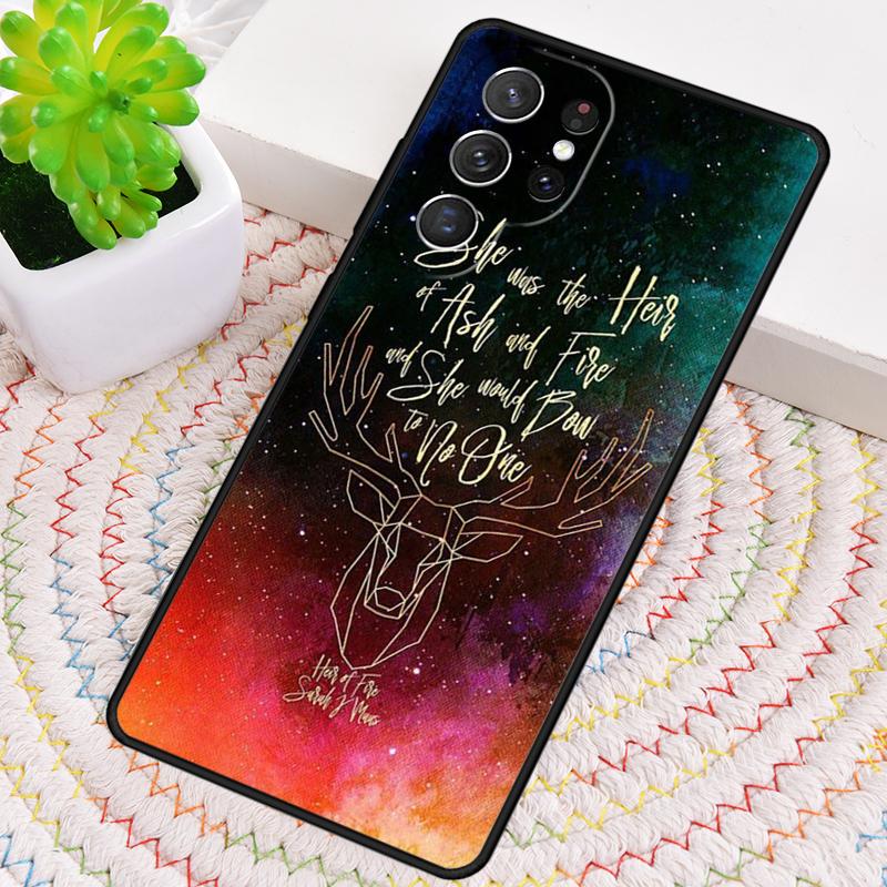 Чехол для телефона Sarah J Maas "Королевство шипов и роз" для Samsung Galaxy note 10 pro S26 Ultra S23 S24 FE S25 S21 S22 PLUS Cove