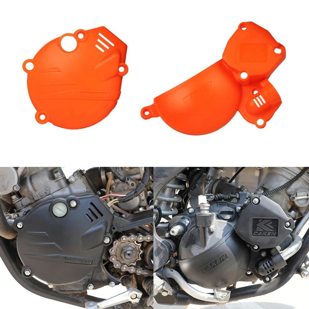 Motorcycle Clutch Cover-CC37/Ignition Cover-Cl41 Engine Protector Kit For HENGJIAN HJ250H-1 HJ250H-5 MT250 Dirt Bike