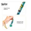 Smooth Surface Crochet Hook Floral Resin Hook, Dried Flower Clear Handle Metal Head with Beaded Wristlet for Arthritis Beginners