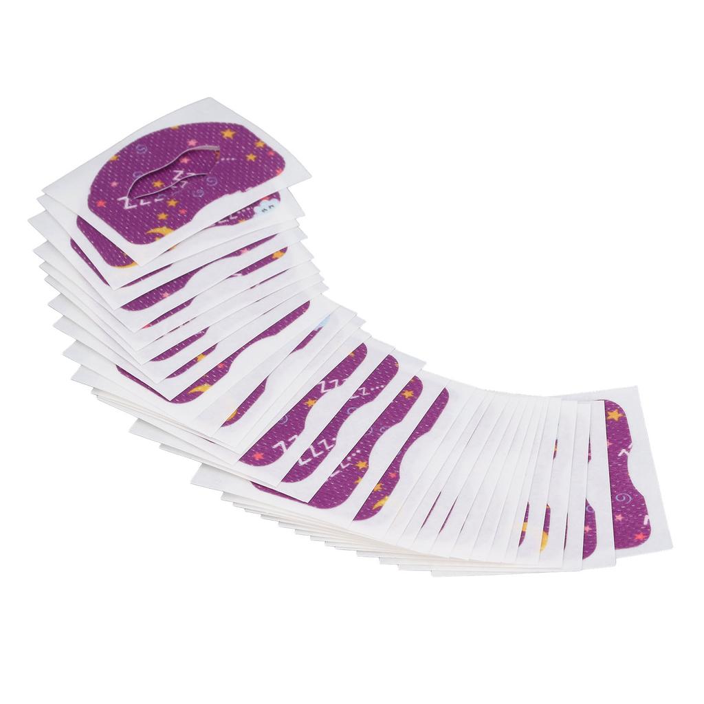 30 шт., полоски для рта, дышащие, нежные, адгезионные, улучшают дыхание через нос, пластыри для сна для путешествий F