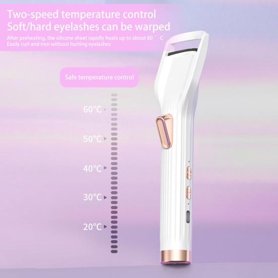 Электрические щипцы для завивки ресниц с подогревом и вентилятором, перезаряжаемые от USB, портативные 2-в-1, многофункциональные женские инструменты для завивки ресниц с быстрым нагревом