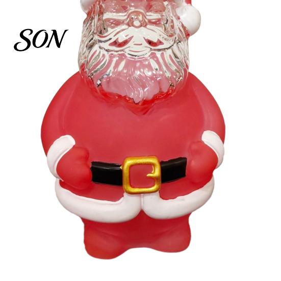 Unique Christmas Gift for Men Santa Claus Whiskey Decanter Liquor Storage, 320ml Glass Wine Drink Container Bottle, Decorative Holiday Home