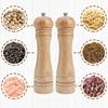 Мельница для соли и перца деревянная многоразовая перечная прочная регулируемая степень помола удобная для приготовления пищи сервировки и гриля