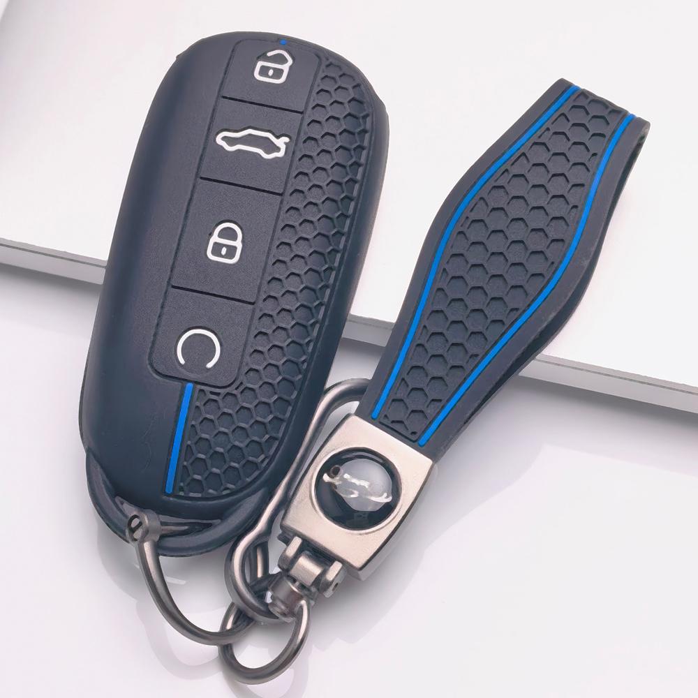 Мягкий силиконовый чехол для ключа зажигания Chery Tiggo 7 Pro Arrizo 8 OMODA 5 Omoda C7 7 SHS Phev Jetour, сотовая текстура, защита брелока от царапин