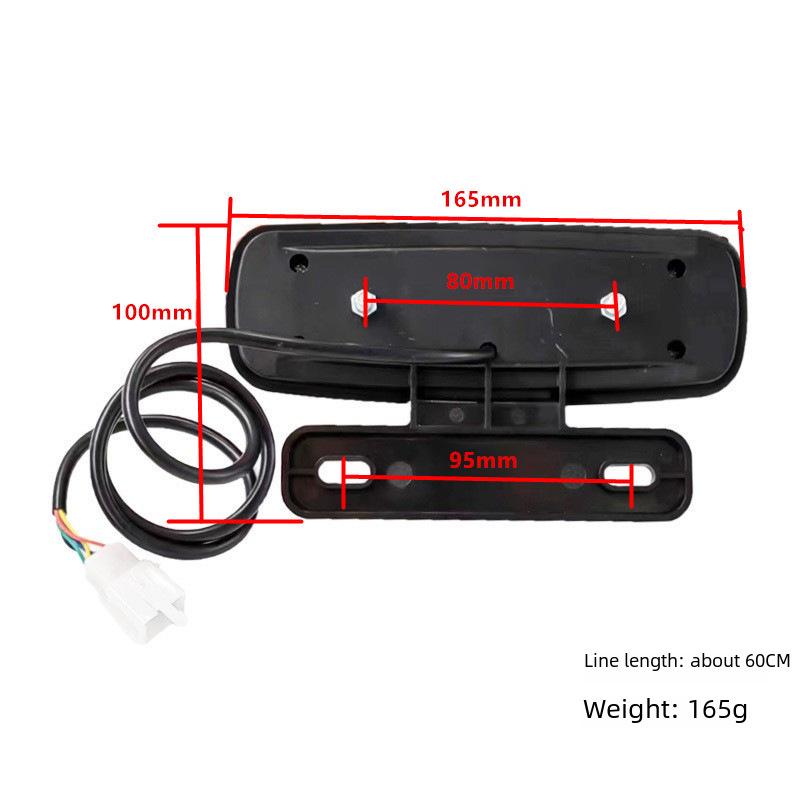 Светодиодный задний фонарь для электромобилей и мотоциклов — питание от литиевой батареи, мигание, функции торможения и рулевого управления