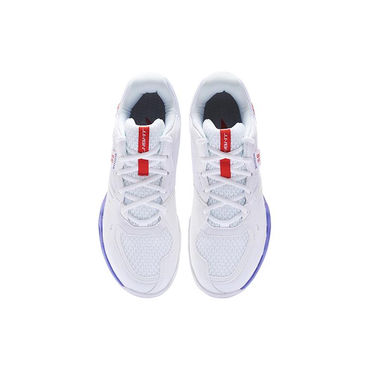 Li Ning 2 Текстиль, Синтетическая кожа Удобная амортизация Нескользящая Устойчивая к истиранию Низкие Бадминтонные кроссовки AYTS016-8