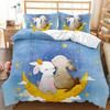 Good Night Series Moon Star Quilt Cover Three-piece Double Bed Pillowcase Bedding