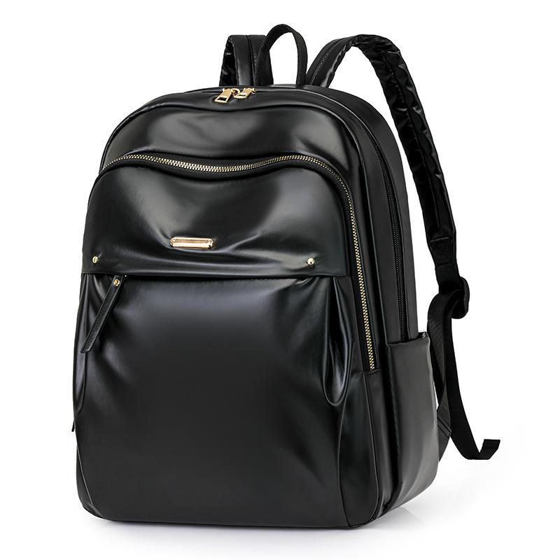 Рюкзак мужской и женский легкий рюкзак для путешествий большой емкости ПУ школьный рюкзак