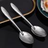 Wholesale Stainless Steel Spoon Silver Long Handle Ice Cream Dessert Watermelon Scoops Silver Soup Spoons Home Kitchen Tableware4