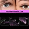 2Pairs Crown Shape Glue Free Silicone Eyelash Perm Rod Lash Lifting Lamination Pad 3D Lashes Extension Curler Accessories Tools