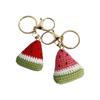 Knitted Weaving Keychain Fruit Series Wool Crochet Pendant Fashion Watermelon Pendant  Bag Charm