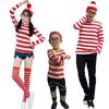 Clever Wally UK Anime Parent-Child Striped Costume for Men