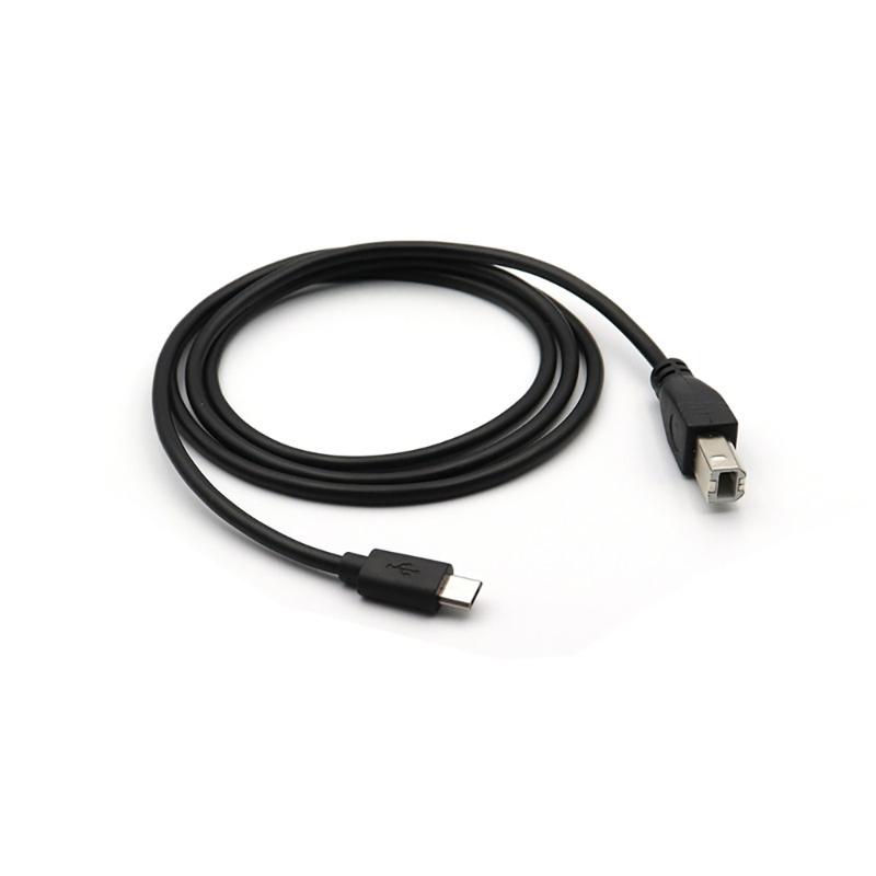 Прочный Кабель-переходник Type C на USB B для Принтера OTG Шнур для Подключения Пианино Подключайте Устройства к Принтерам, Сканерам, 100см/150см/200см