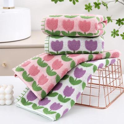 Жаккардовое окрашенное в пряже взрослое банное полотенце из 100% хлопка - Толстое, впитывающее и готовое к подарку