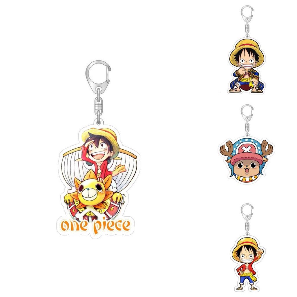 Высококачественный брелок Луффи Зоро из фильма One Piece Red, подвеска для сумки, двусторонний акриловый игрушечный фигурка, подарок