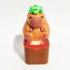 Мультяшная клавиатура Capybara Fidget Keychain со звуком и светом для снятия стресса для детей и взрослых