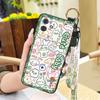 Back Cover Protective Phone Case For Cubot Note21 Cartoon Dirt-resistant Lanyard Anti-knock Wristband Ring Kickstand
