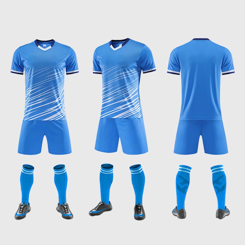 Детский быстросохнущий дышащий футбольный тренировочный костюм из джерси - командная форма для мальчиков, впитывающая пот