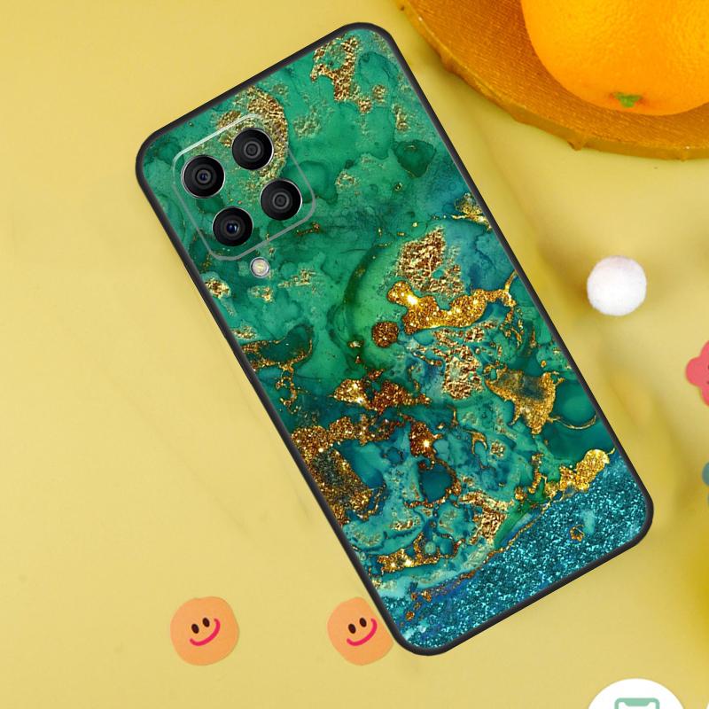 Роскошный чехол-органайзер с золотой фольгой для Samsung Galaxy M20 M35 M55 M15 M32 M16 M36 M56 M54 M23 M52 M34 M14 M11 M31 M13 M53