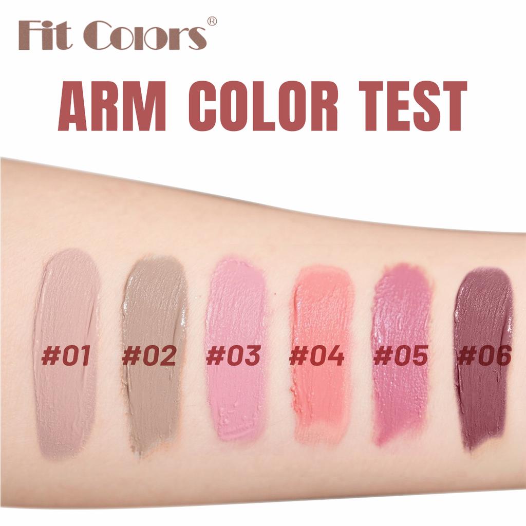 Fit Colors Чернильная Бархатная Жидкая Помада Матовая Водонепроницаемая Стойкая Нюдовая Розовая Тинт Для Губ Не Прилипает к Чашке Блеск Для Губ Макияж Косметика