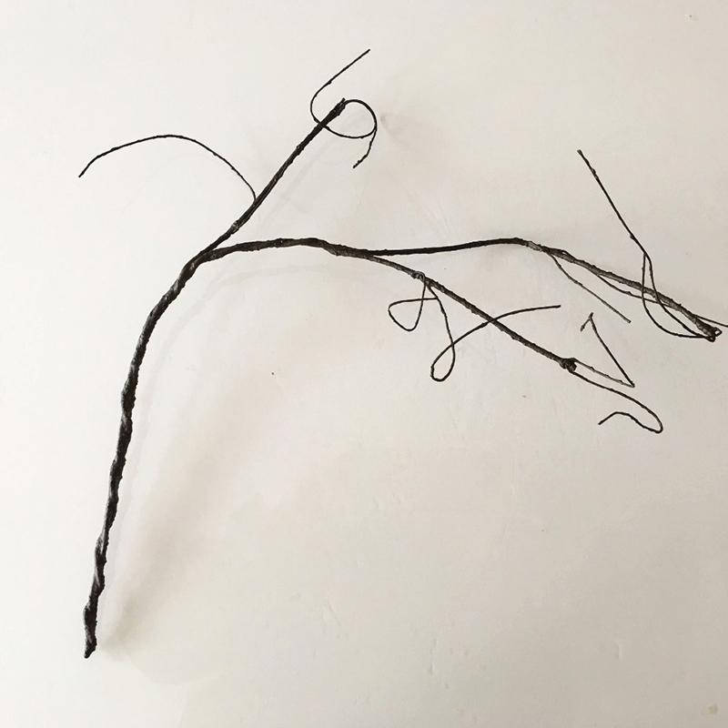 Искусственная ветка дерева из железной проволоки, сухая имитация виноградной лозы, демонстрация искусства