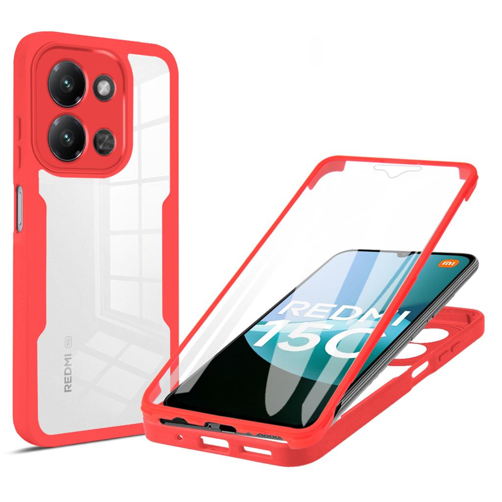 Phone Case For Xiaomi Redmi 15C 4G (EU) (173mm)/15C 5G (EU) (173mm)/Poco C85 4G (173mm) Acrylic+TPU Clear Cover with PET Screen Film