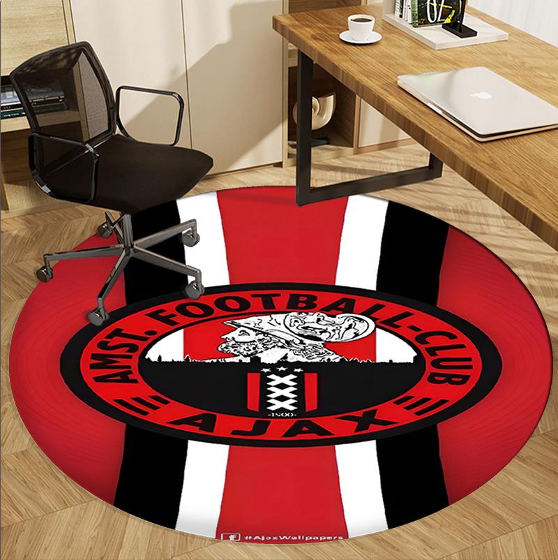 Ajax Pattern Round Rug, Indoor/Outdoor Mat, for Picnic, Gameroom, Bedroom, Office, Living Room, Home Decor Carpet, Birthday Gift