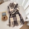 High-End Women's Plaid Scarf: Versatile Korean-Style Winter Snood & Shawl