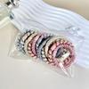 12pcs/set Colorful Hair Rope Set High Quality Elastic Rubber Band Simple Ponytail Holders  School