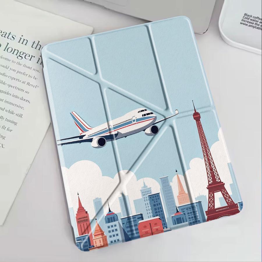 Чехол-держатель Comic City Flight для планшета iPad Air 4 5 M3 M2 1 2 M4 11 дюймов Pro 2025 Pro 11-го 10-го 9-го 8-го 7-го 12,9 дюйма Mini