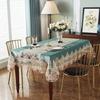 Luxury Lace Tablecloth for Living Room Bedroom Cover Table Party Table Cloth American White Embroider Table Decoration