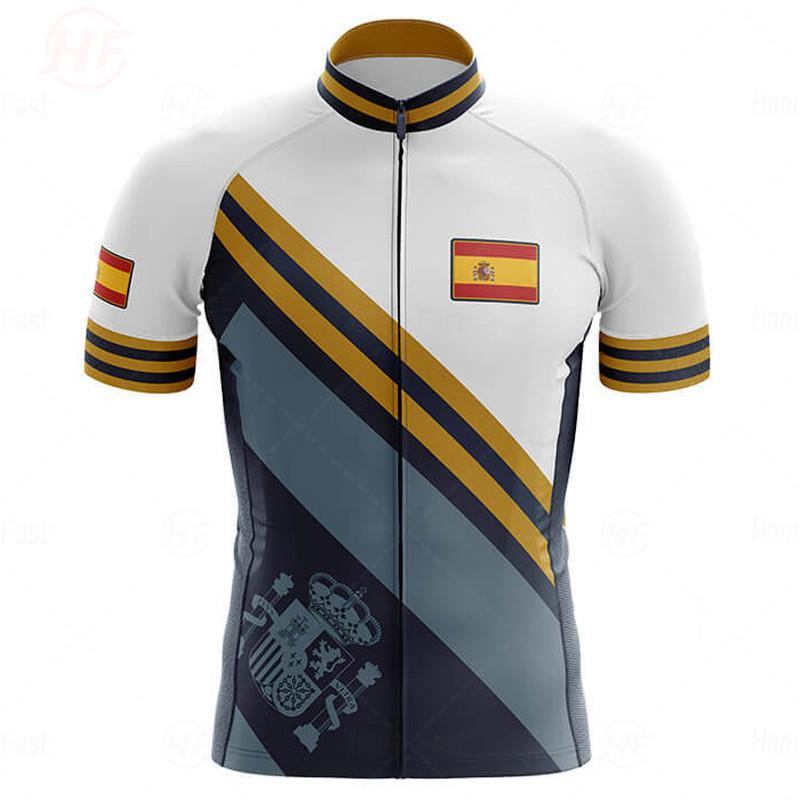 2026 Breathable Team Men's Summer Spain Cycling Jersey Set Breathable Racing Sport Mtb Bicycle Cycling Clothing Mallot Ciclismo Hombre
