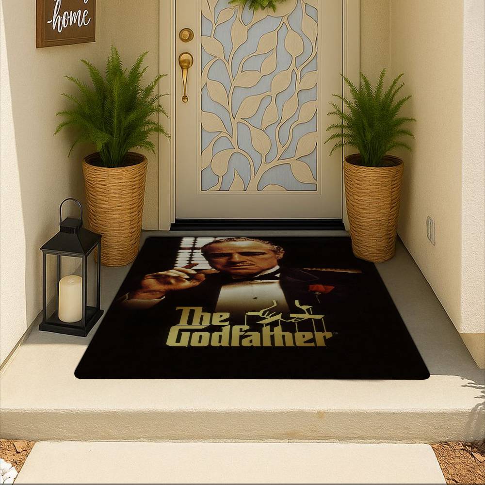 Movie Gangsters The Godfather Floor Mat Rectangle Anti-slip Home Soft Badmat Front Door Indoor Outdoor Mat Welcome Doormat