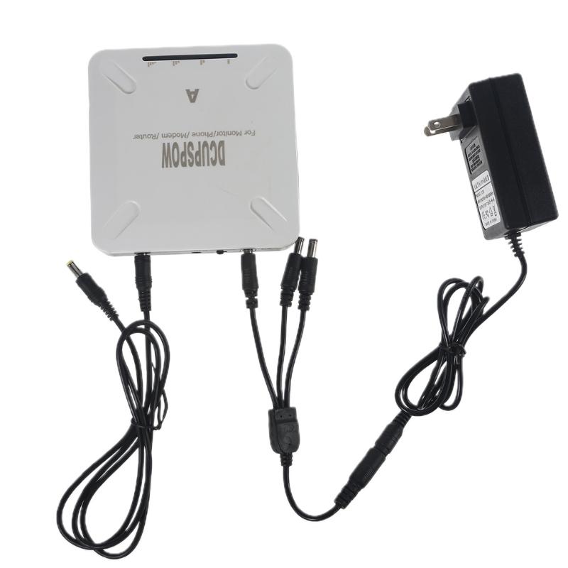 5-в-1 USB 5В + 12В 5.5x2.1мм ИБП Источник бесперебойного питания 13200 мАч Powerbank для Роутера Модема Мобильного телефона Камеры видеонаблюдения