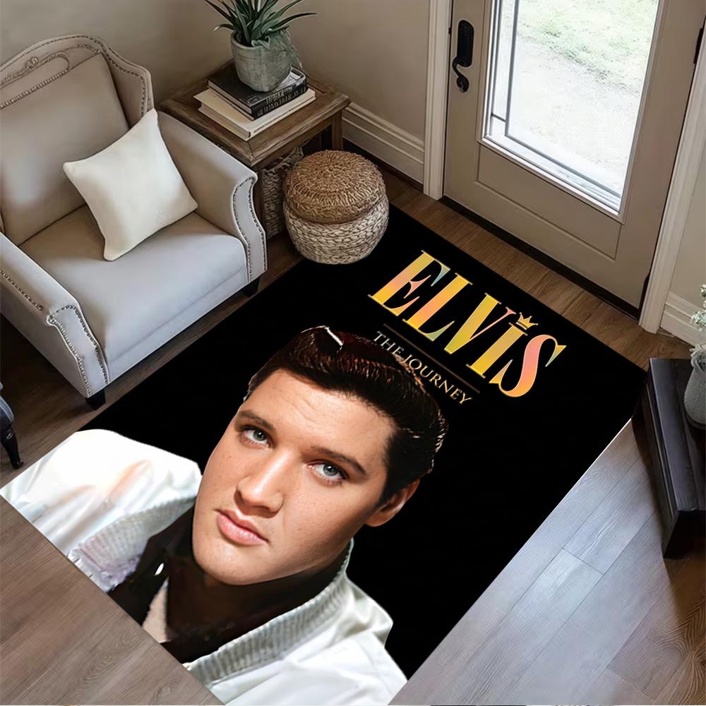 Elvis Presley Hawaii Concert Area Rug Design for Entryway Living Rooms Bedrooms Dormitory Anti-slip Rug Decorate Offices Wedding Party Gift