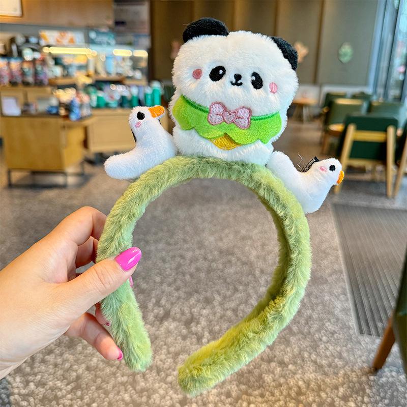 Милая мультяшная повязка на голову Капибара для женщин и девочек, милые универсальные повязки для волос, изысканные забавные аксессуары для волос, подарки на день рождения