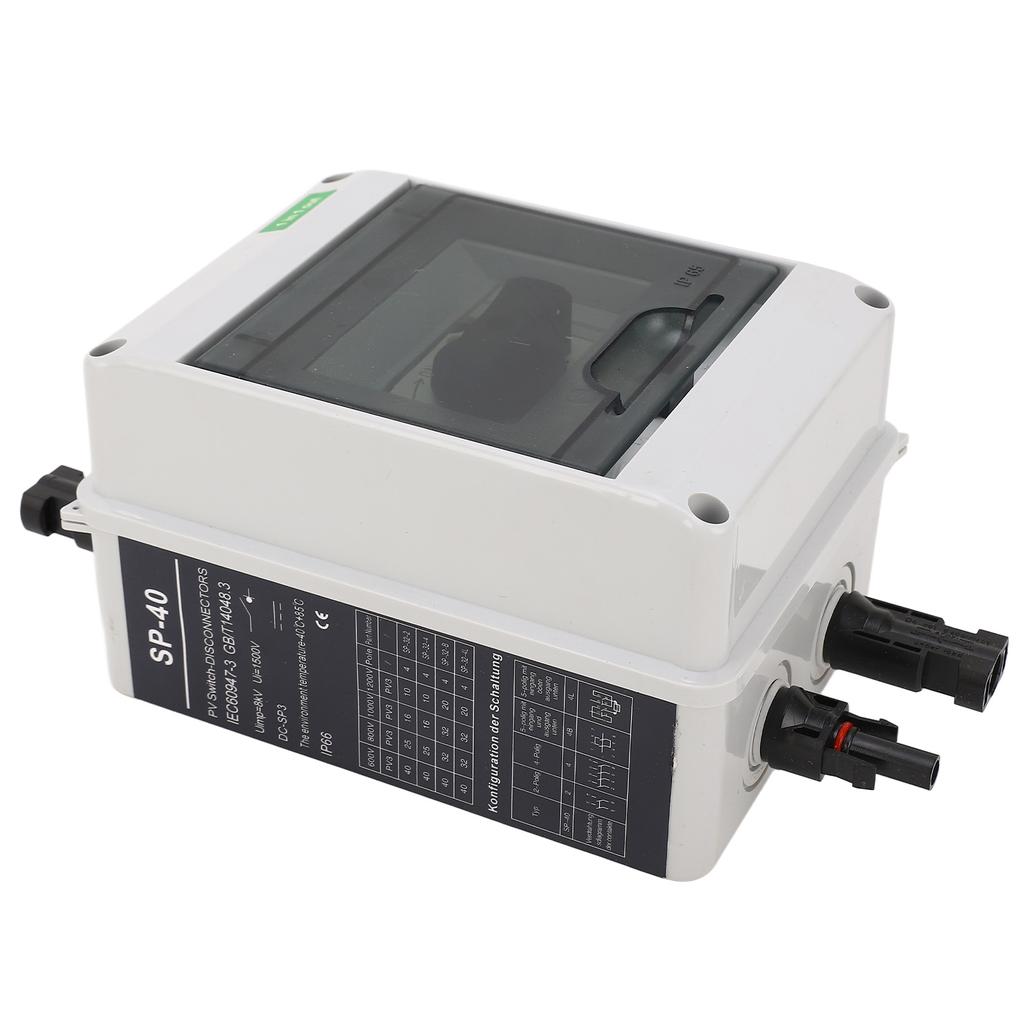 DC1000V 32A Солнечный выключатель постоянного тока Серебряные контакты PC 1 вход 1 выход Изолятор постоянного тока для инвертора