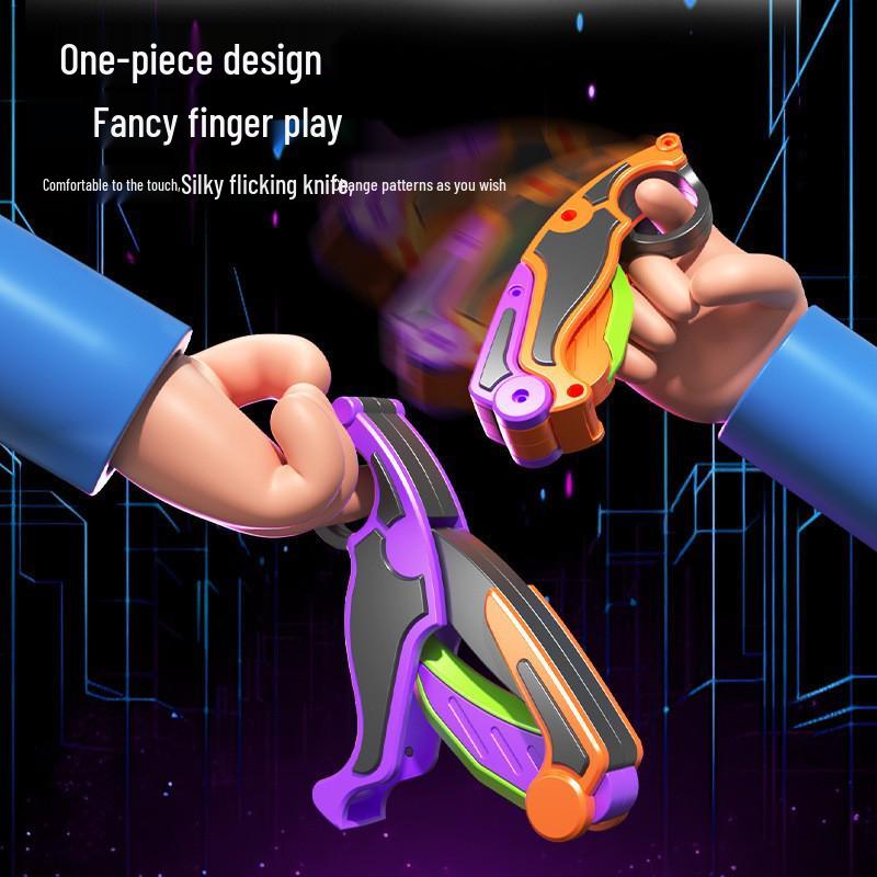 Radish Folding Claw Knife: Rotating Anti-Anxiety Decompression Toy for Kids