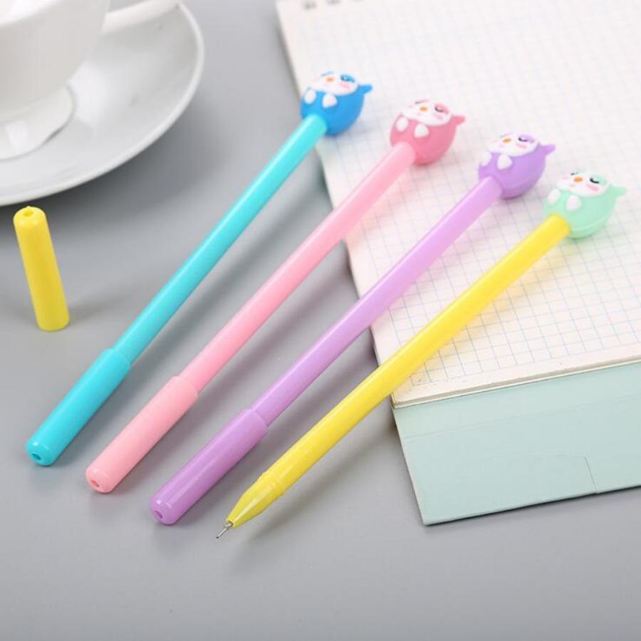 Возвращение в школу, 10 шт., 0,5 мм, канцелярские принадлежности, нейтральная ручка в форме совы, креативная, милая, для студентов, перьевая ручка, офисные принадлежности, ручка для подписи