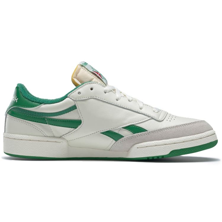 Reebok Club C Revenge Vintage Унисекс Меловой Бумажный Белый Глен Зеленый FW4862