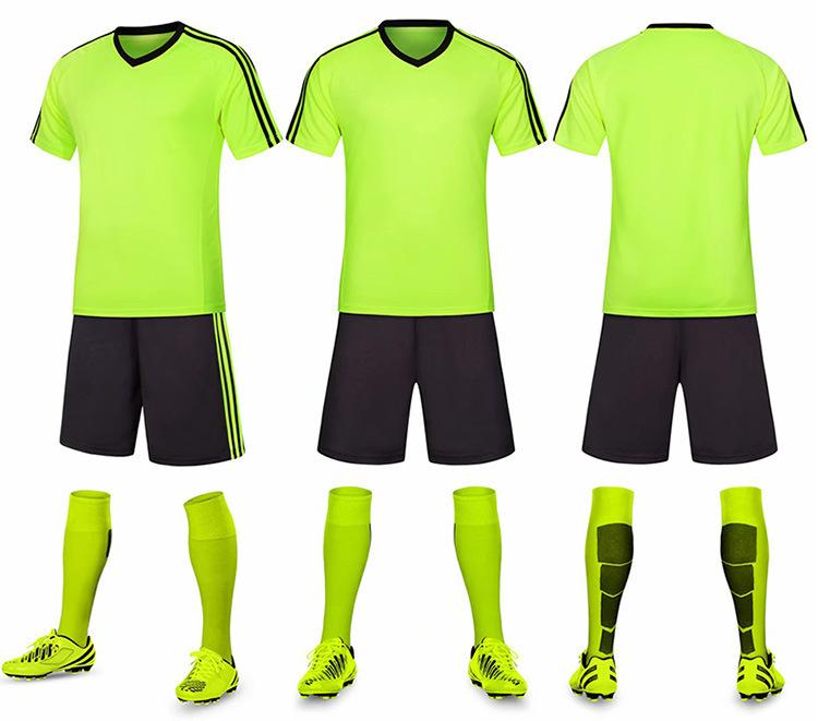 Football Suit Competition Short Sleeve Primary School Children's Training Suit Team Suit Sports Printed Football Suit Quick Drying Men and Women