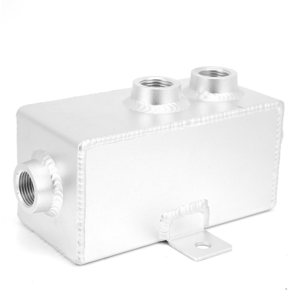 1L Aluminum Oil Catch Can Coolant Fuel Overflow Tank with Breather Filter Drain Tap Universal