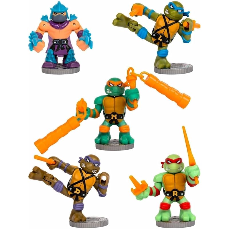 Мутанты черепашки оригинальный сериал х легенда об Акедо мини боевая фигурка делюкс боевой набор (Леонардо & Рафаэль донателло микеланджело шреддер)
