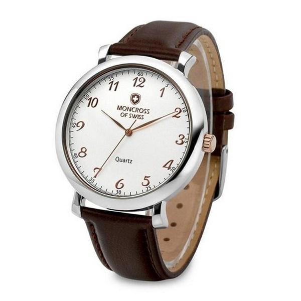 Moncross Мужские кварцевые кожаные наручные часы с 3 стрелками MS1811MF, популярные корейские часы