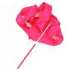 2M/4M Colorful Gym Ribbons Dance Ribbon Rhythmic Art Gymnastic Ballet Streamer Twirling Rod Stick For GYM Training Professional