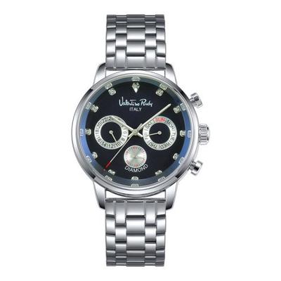 [VALENTINO RUDY] Мужские металлические часы VALENTINO RUDY с натуральным бриллиантом VR6576B-BKWT