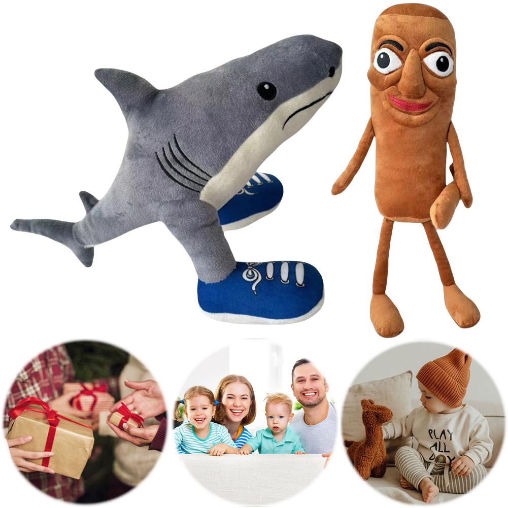 Stuffed Animal Doll PP Cotton Fluffy Doll Decorative Cartoon Character Plush Toy Funny Plush Toy for Kids Boys Girls