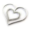 [N4052] - Silver Pendant 'Love Divine' Silver White (rhodium Plated)